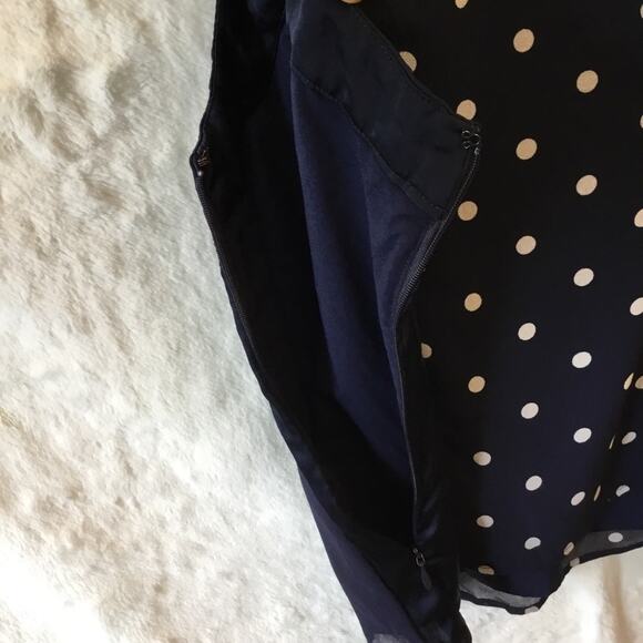 Banana Republic Navy Polka Dot Spaghetti Tank Top - Picture 9 of 13